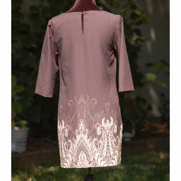 Banana  Republic Brown and Paisley Dress - Picture 4 of 6